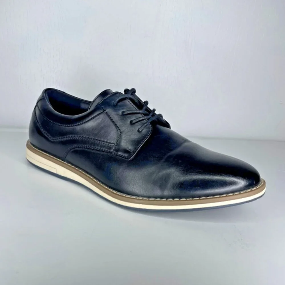 Mofri OPTIM Black Derby Shoes Goth Academia Formal Low Top Size 9.5